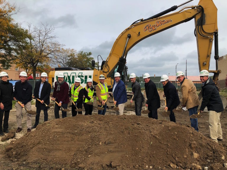 Groundbreaking ceremony for Clark-Estes Apartments - WJW Architects